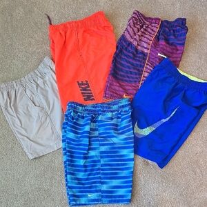 Nike & Columbia Boys' Athletic/swim Shorts Set All Size LARGE